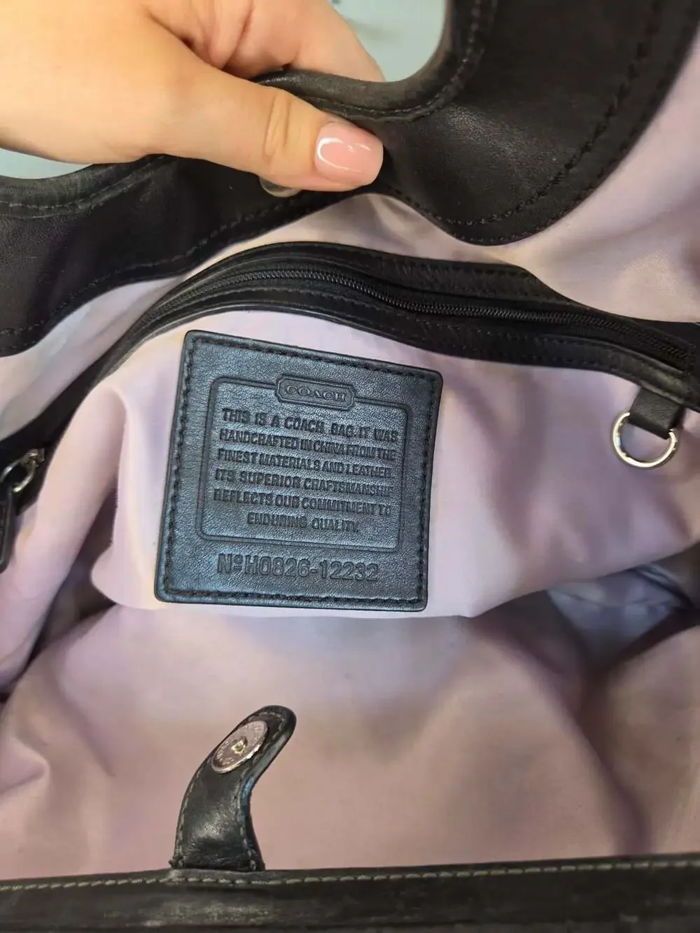 Coach Signature Canvas Ergo Kiss Lock Hobo Shoulder Bag Black F0869-12232